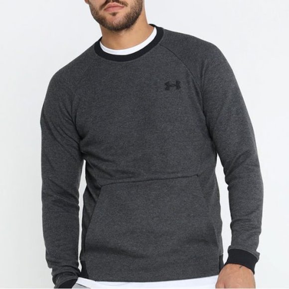 crewneck sweatshirt with kangaroo pocket